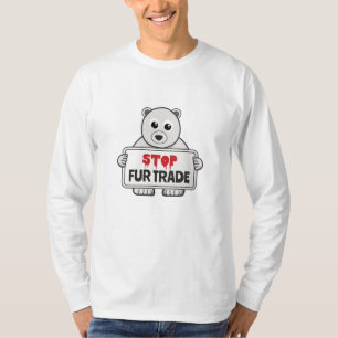 Camiseta Detener el oso polar triste comercial