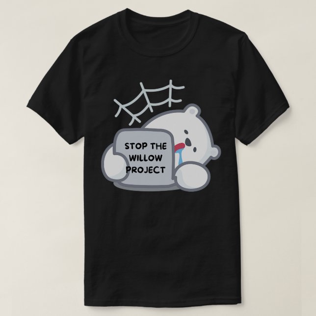 Camiseta detener el proyecto sauce 3 (Diseño del anverso)