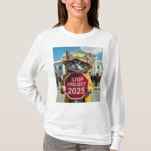 Camiseta Detener gatos del proyecto 2025