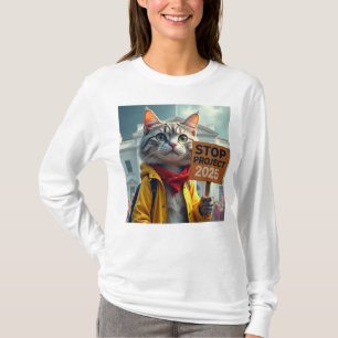 Camiseta Detener gatos del proyecto 2025