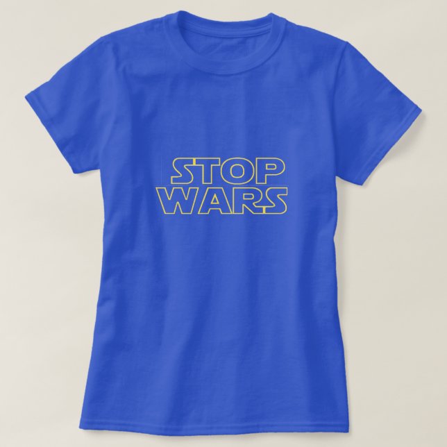 Camiseta Detener Guerras (Diseño del anverso)