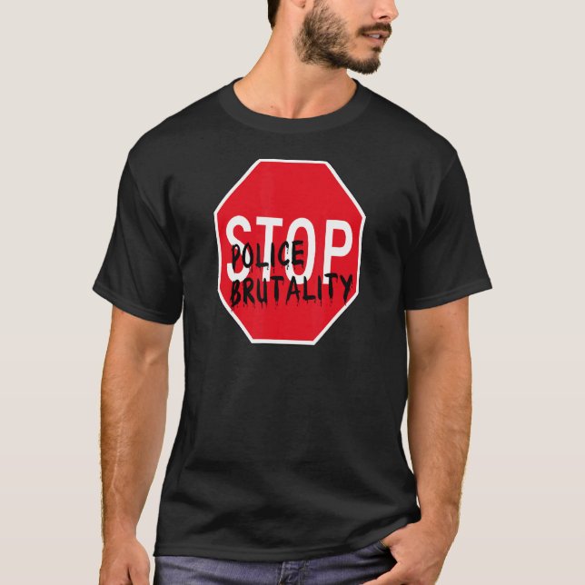 Camiseta Detener la brutalidad policial (Anverso)