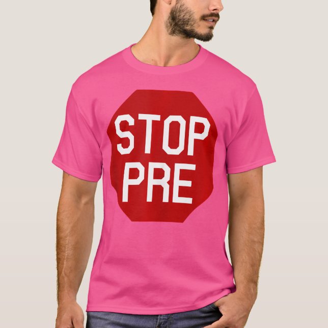 Camiseta Detener la carrera previa (Anverso)