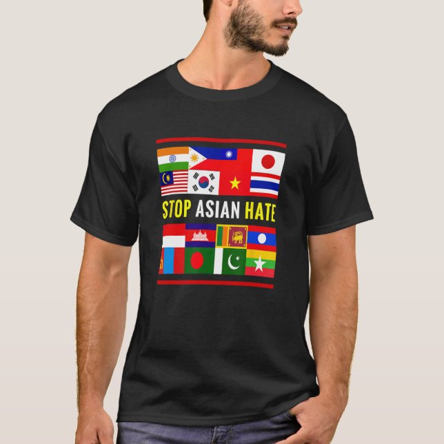 Camiseta Detener la conciencia de apoyo al odio de AAPI - D (Anverso)