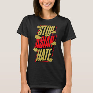 Camiseta Detener la cultura de odio asiática nublar el amor