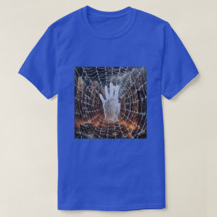 Camiseta Detener la destrucción y la web de arañas abstract