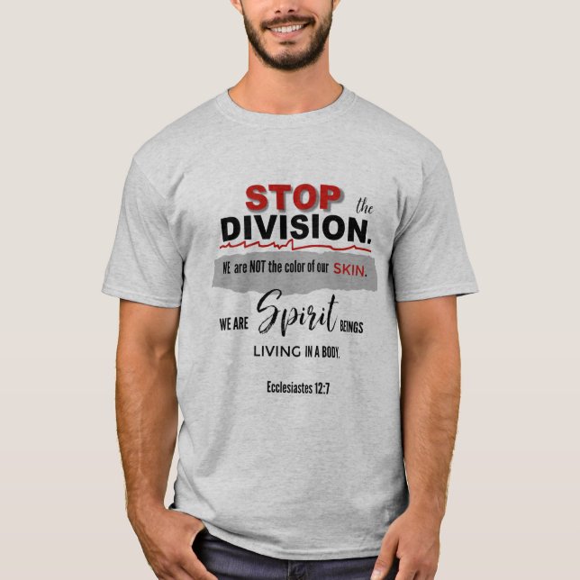 Camiseta DETENER la División (Anverso)