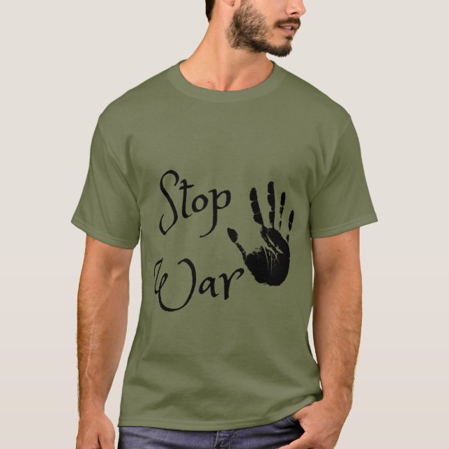 Camiseta Detener la guerra (Anverso)