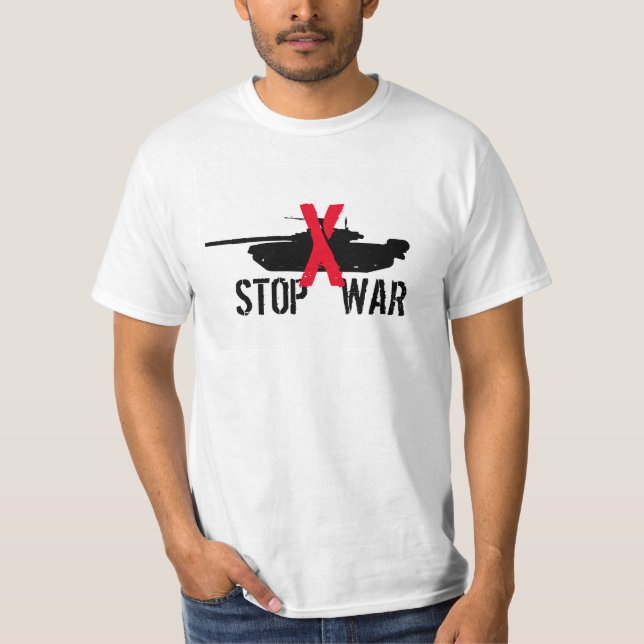 Camiseta Detener la guerra (Anverso)