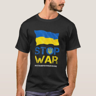 Camiseta Detener la guerra Apoya la bandera ucraniana de Uc