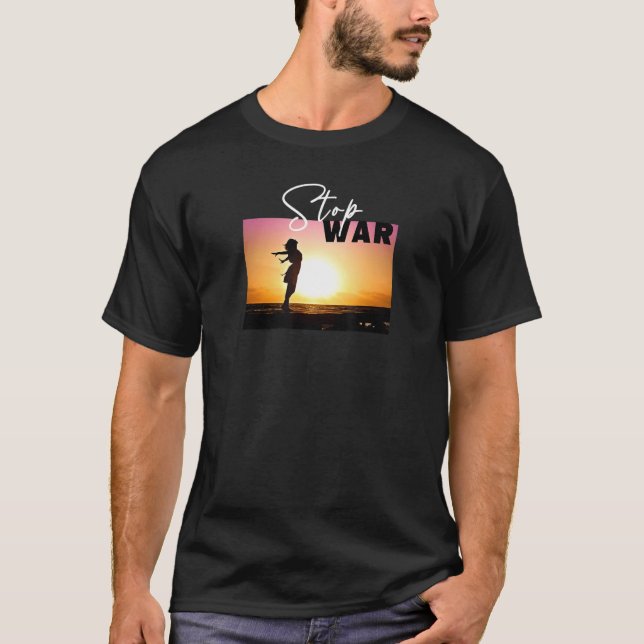 CAMISETA DETENER LA GUERRA CON EL SOL (Anverso)