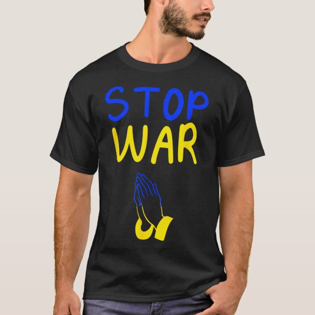 Camiseta Detener la guerra con Ucrania (Anverso)