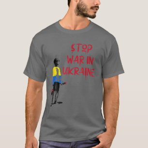 Camiseta Detener la guerra en Ucrania Apoya a los ucraniano
