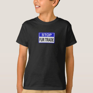 Camiseta Detener la marca azul de comercio de combustibles
