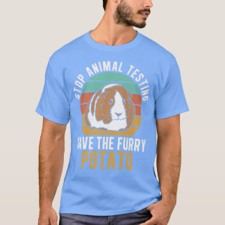 Camiseta Detener La Prueba Animal De La Graciosa Patata De 