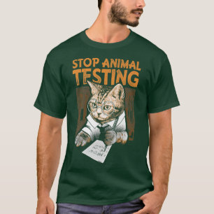 Camiseta Detener la prueba de animales gatitos graciosos
