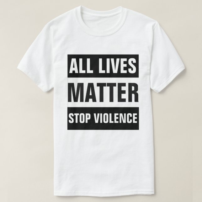 CAMISETA DETENER LA VIOLENCIA (Diseño del anverso)