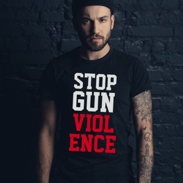 Camiseta Detener la violencia armada en el mundo (Subido por el creador)
