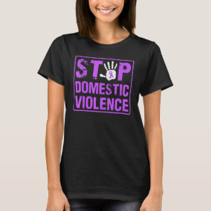 Camiseta Detener la violencia doméstica Guerrero de la viol