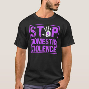 Camiseta Detener la violencia doméstica Guerrero de la viol