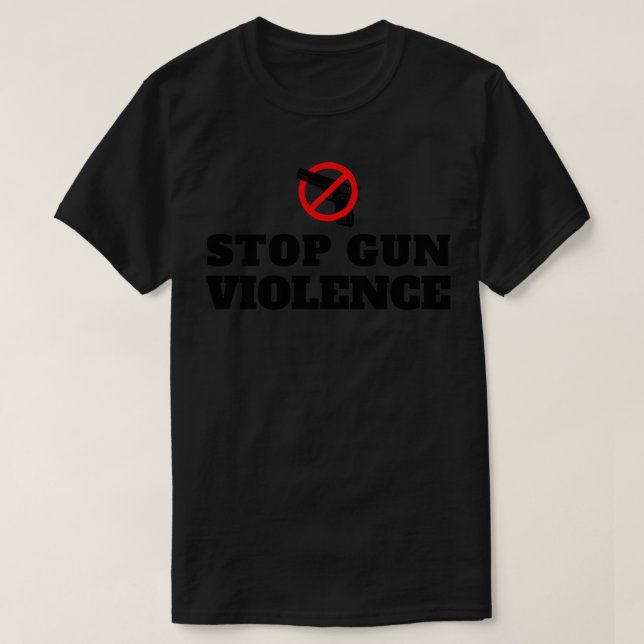 Camiseta Detener la violencia en las armas 5 (Diseño del anverso)