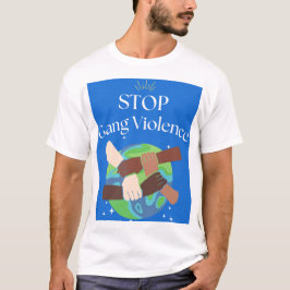 Camiseta Detener la violencia grupal entrelazada