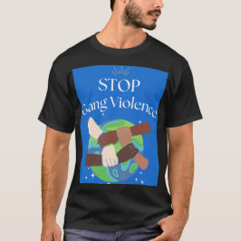 Camiseta Detener la violencia grupal entrelazada