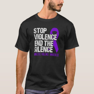 Camiseta Detener la violencia, terminar con el silencio, la