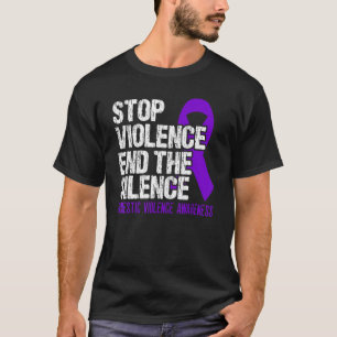 Camiseta Detener la violencia, terminar con el silencio, la