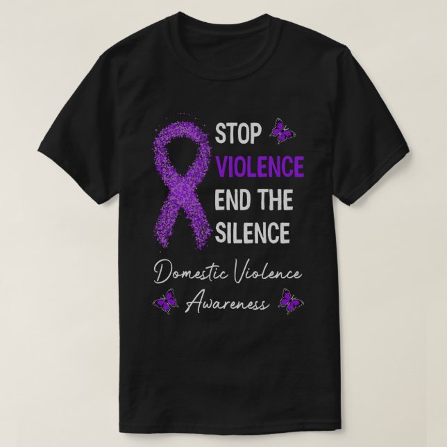 Camiseta Detener la violencia terminar el silencio La viole (Diseño del anverso)