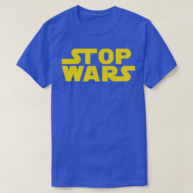 Camiseta Detener las guerras (Diseño del anverso)