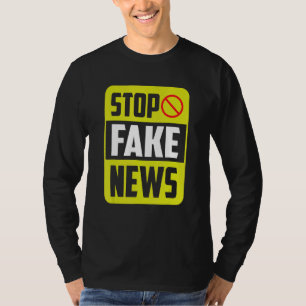 Camiseta Detener noticias falsas Libertad de prensa Derecho