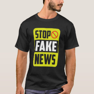Camiseta Detener noticias falsas Libertad de prensa Derecho