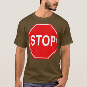 Camiseta Detener Rótulo