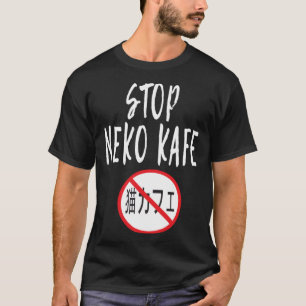 Camiseta Detengan a Neko Kafe Yo salvo a los animales contr
