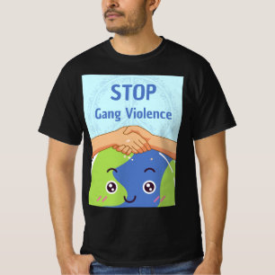 Camiseta Detengan el apretón de manos de la violencia grupa
