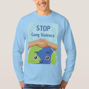 Camiseta Detengan el apretón de manos de la violencia grupa