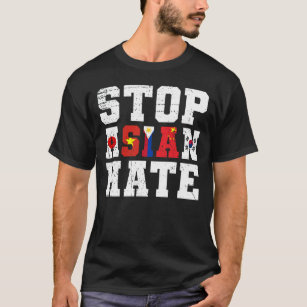 Camiseta Detengan el odio asiático los norteamericanos