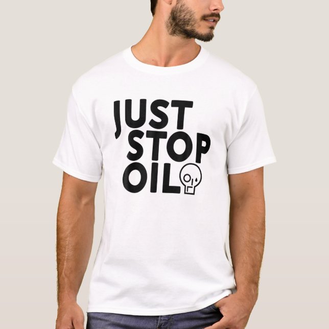 Camiseta Detengan el petróleo salven la Tierra (Anverso)