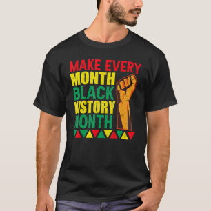 Camiseta detengan el racismo blm tee haga historia negra me