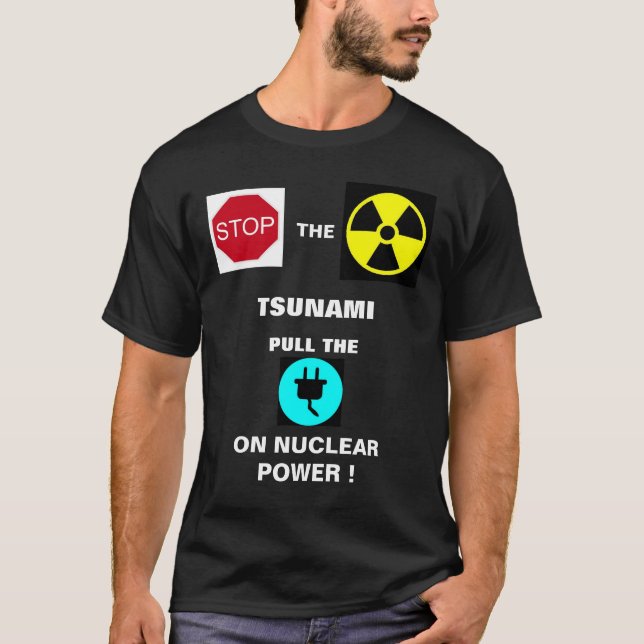 CAMISETA ¡DETENGAN EL TSUNAMI NUCLEAR! (Anverso)