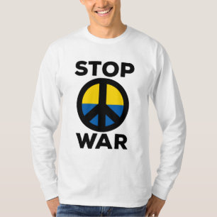 Camiseta Detengan la bandera de guerra de Ucrania