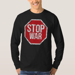 Camiseta Detengan la guerra en el mundo Todos Somos un dise