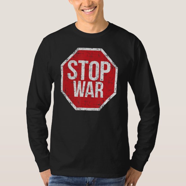 Camiseta Detengan la guerra en el mundo Todos Somos un dise (Anverso)