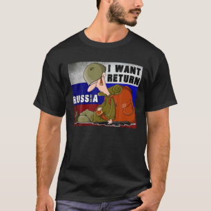 Camiseta Detengan la guerra, soldado de Rusia quiere devolv