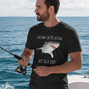 Camiseta Detengan la Pesca de Aletas de Tiburón Pertenecen 