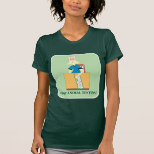 Camiseta ¡Detengan las pruebas con animales!