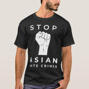 Camiseta Detengan los crímenes de odio asiáticos contra la