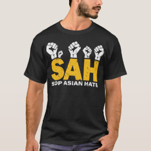 Camiseta Detengan los crímenes de odio asiáticos simpatizan