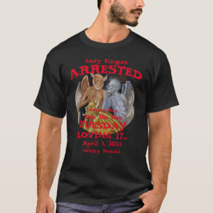 Camiseta Detenidos los dedos de la dama al pequeño holandés